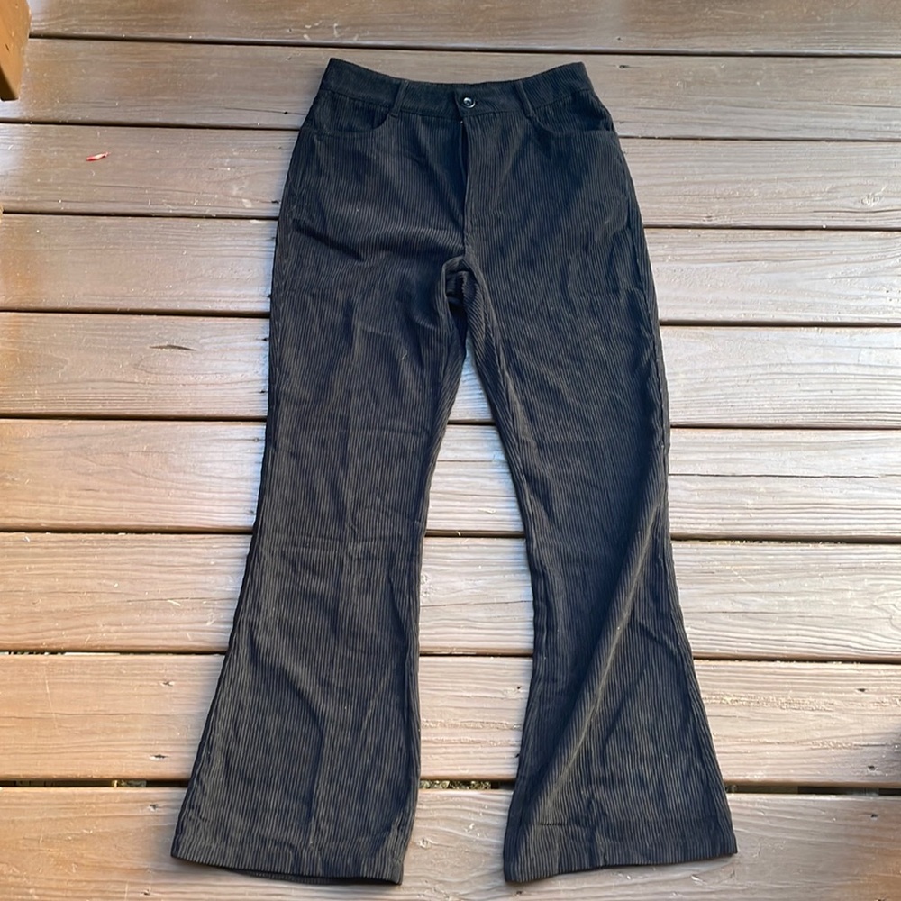 Nasty Gal Petite Corduroy High Waisted Flared Pants, size 8. STILL WITH TAGS!